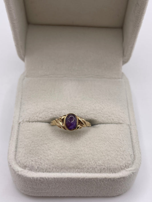 9ct gold blue John ring