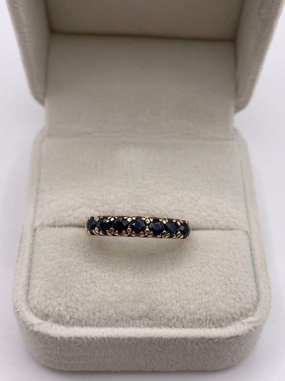 9ct gold sapphire ring
