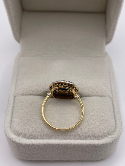 18ct gold sapphire and diamond ring