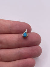 Load image into Gallery viewer, 9ct gold turquoise and diamond pendant
