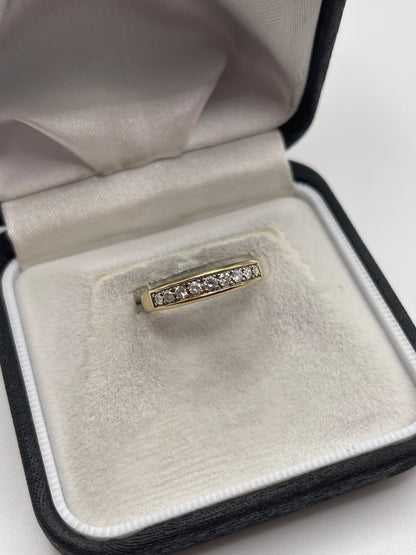 9ct gold diamond ring