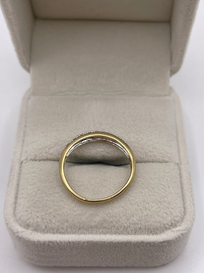 9ct gold diamond ring