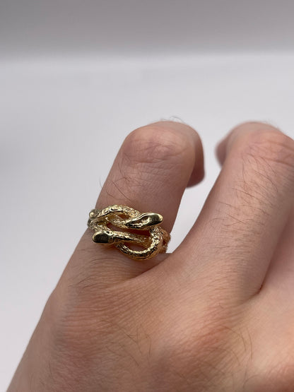9ct gold snake ring