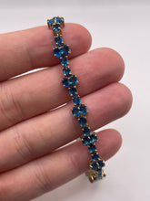 Load image into Gallery viewer, 9ct gold blue apatite bracelet
