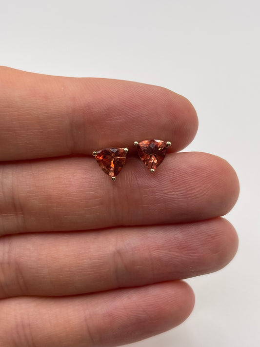 9ct gold quartz earrings