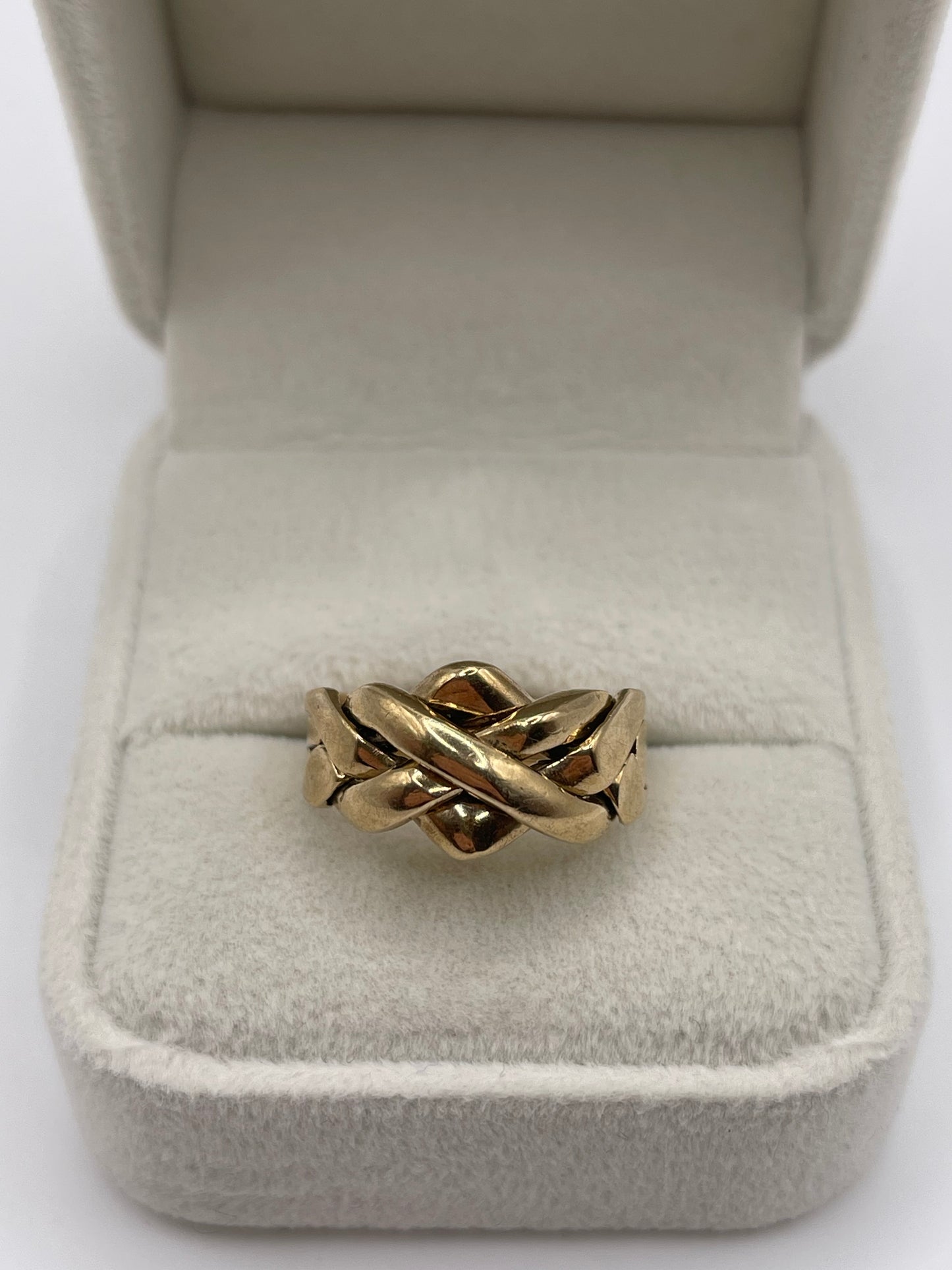 9ct gold puzzle ring