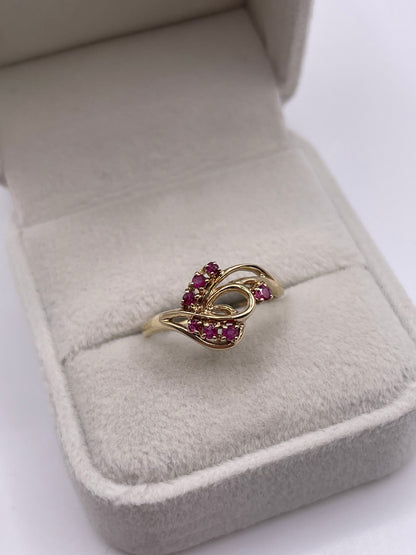 9ct gold ruby ring