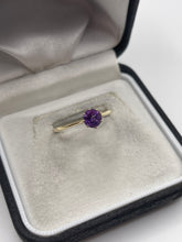 Load image into Gallery viewer, 9ct gold amethyst ring
