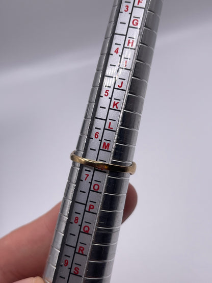 9ct gold diamond link ring