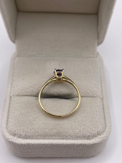 9ct gold tanzanite ring