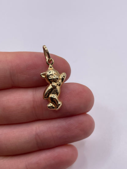 9ct gold bear charm