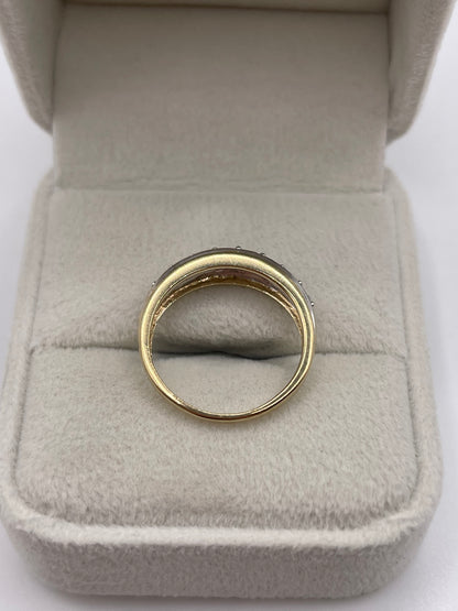 9ct gold cz ring