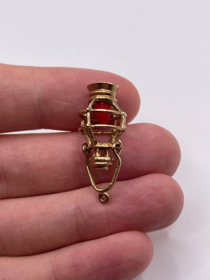 9ct gold lantern charm