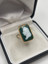 Load image into Gallery viewer, Antique 18ct gold cameo ring
