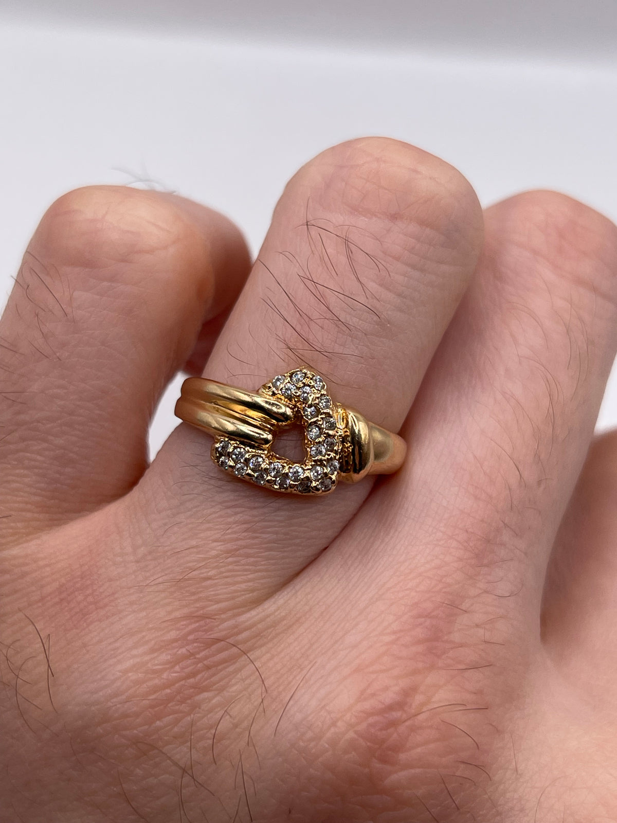 14ct rose gold cz cluster ring