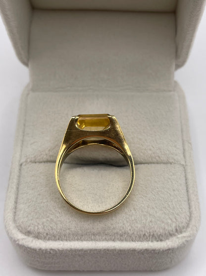 9ct gold citrine ring