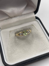 Load image into Gallery viewer, 9ct gold fancy sapphire and zircon ring
