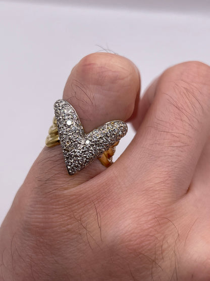 18ct gold diamond cluster ring