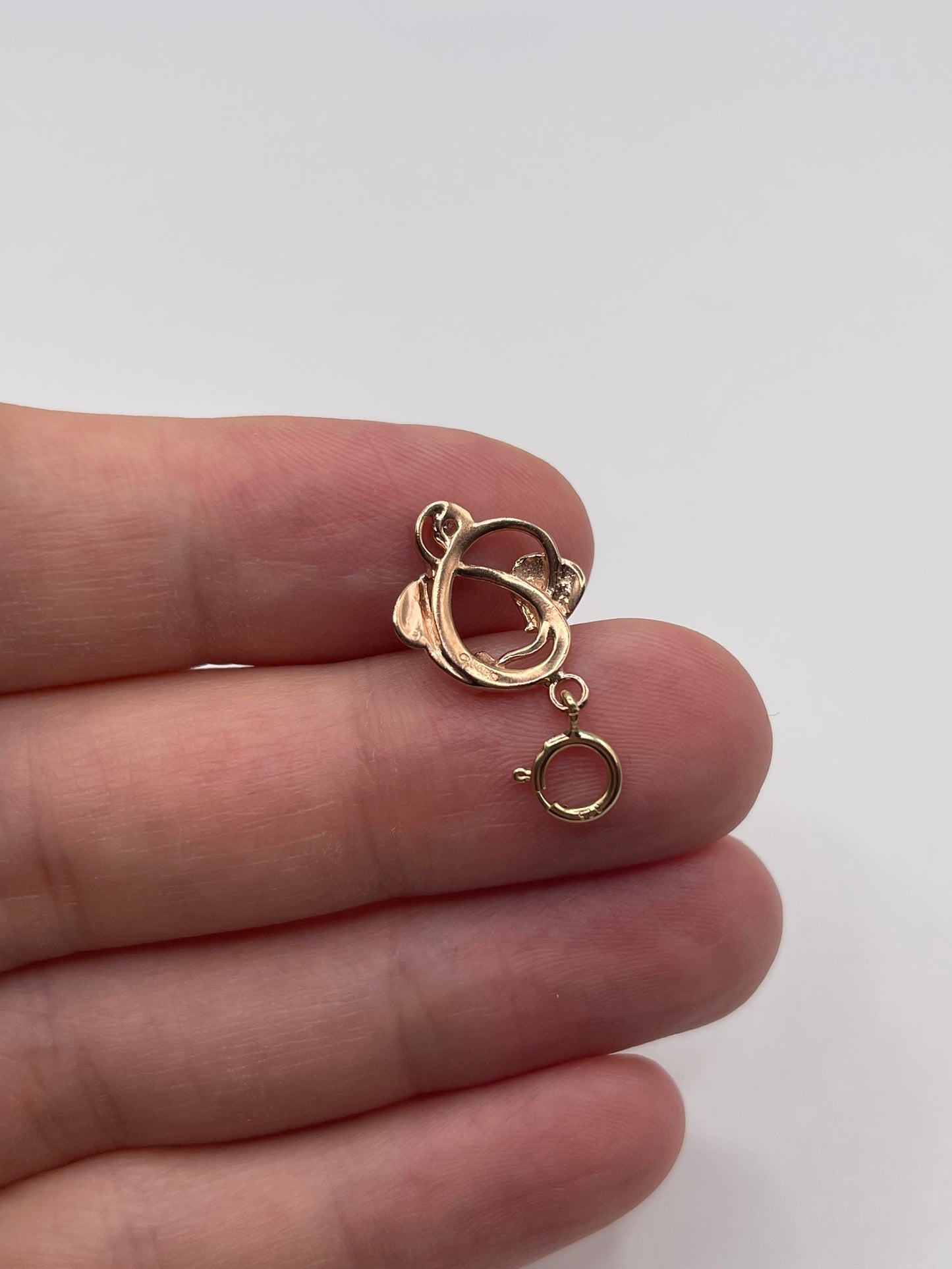 Clogau 9ct rose gold diamond pendant