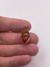 Load image into Gallery viewer, 9ct gold amber pendant
