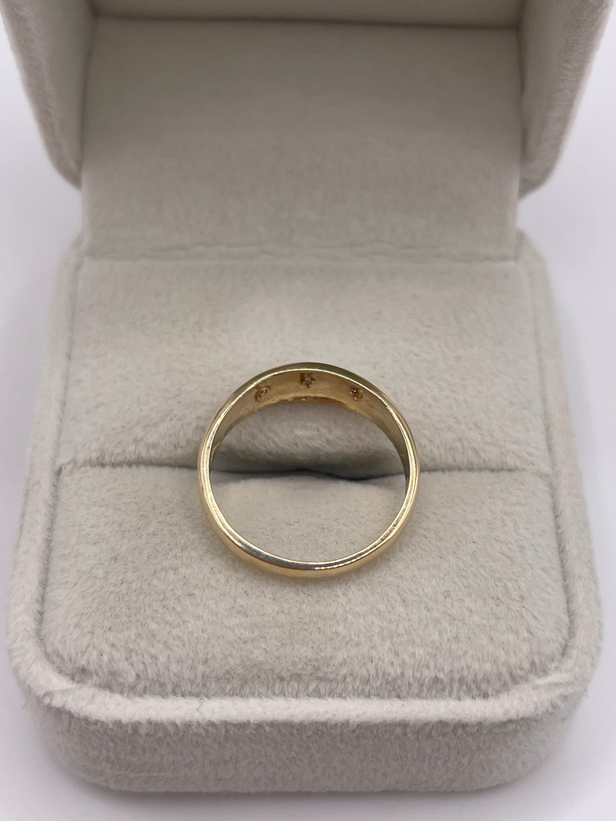 9ct gold opal gypsy ring