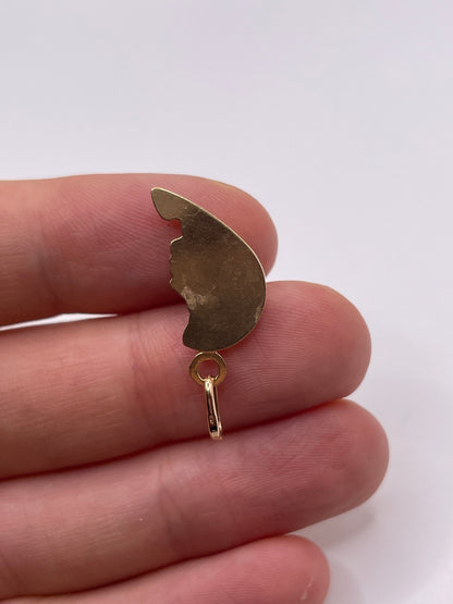 8ct gold face charm