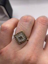 Load image into Gallery viewer, 9ct gold diamond cluster ring
