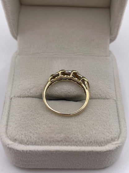9ct gold diamond ring