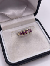 Load image into Gallery viewer, 9ct gold almandine garnet ring
