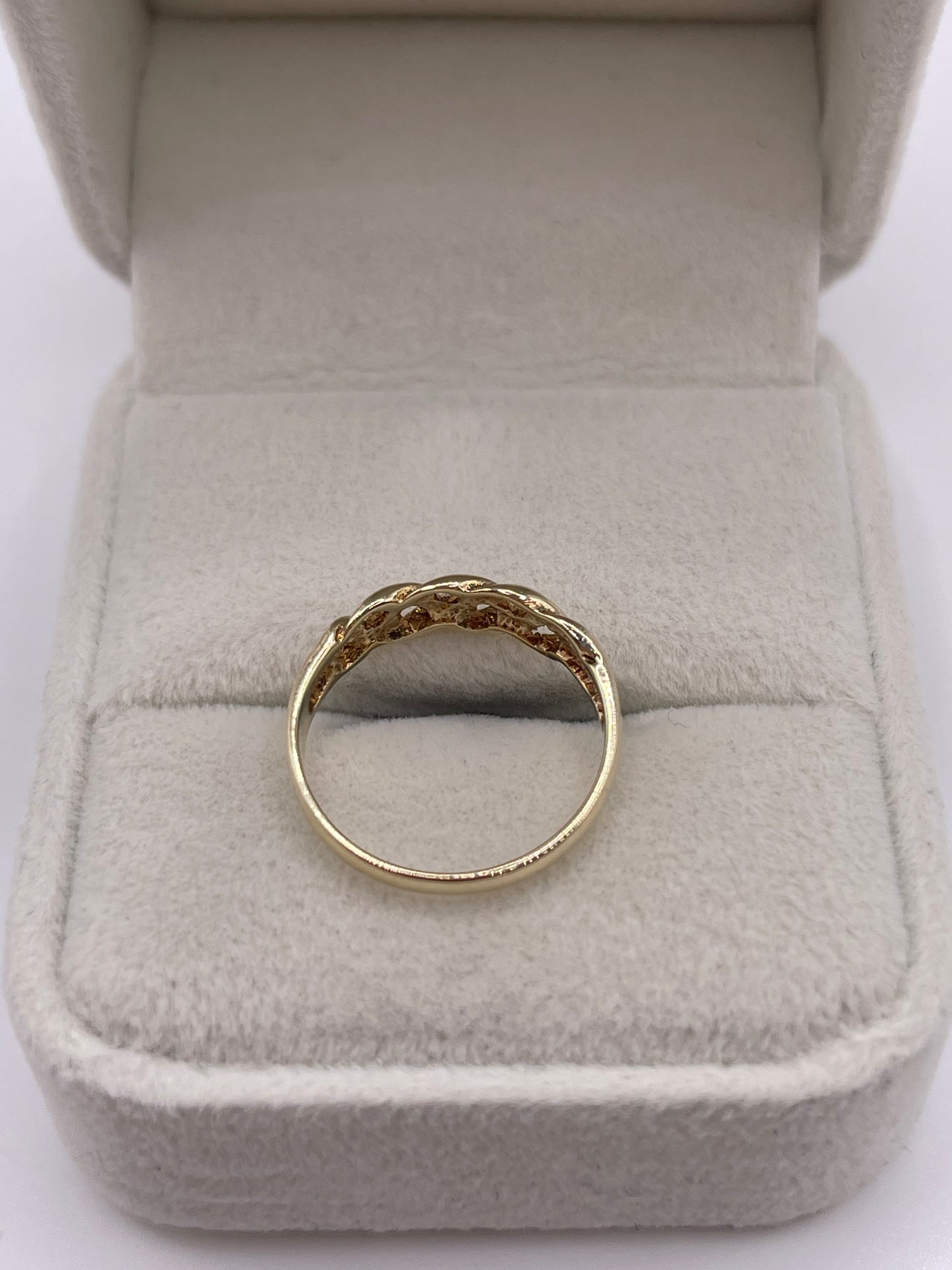 9ct gold knot ring