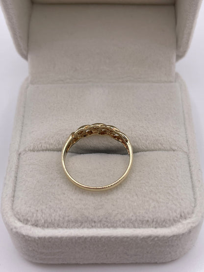 9ct gold knot ring