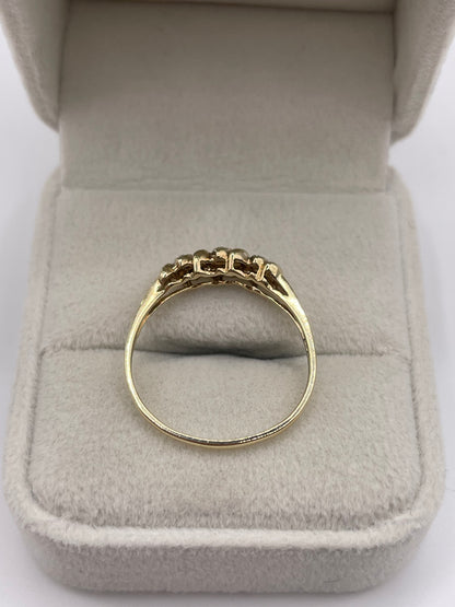 9ct gold diamond ring