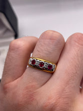 Load image into Gallery viewer, 18ct gold ruby and diamond ring
