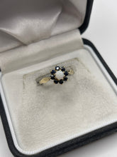 Load image into Gallery viewer, 9ct gold opal and sapphire ring
