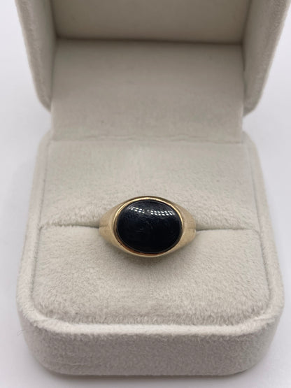 9ct gold onyx signet ring