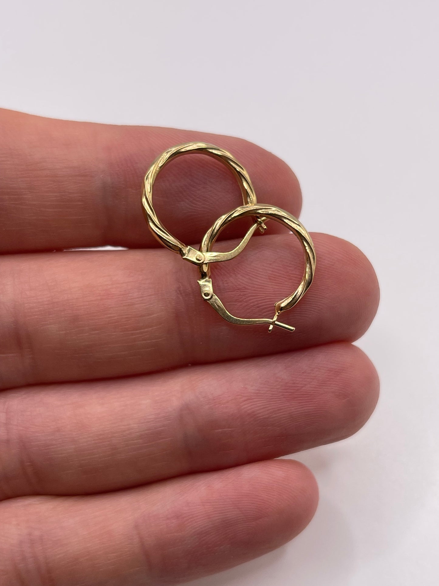 9ct gold creole earrings