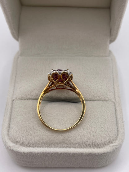 9ct gold ruby ring