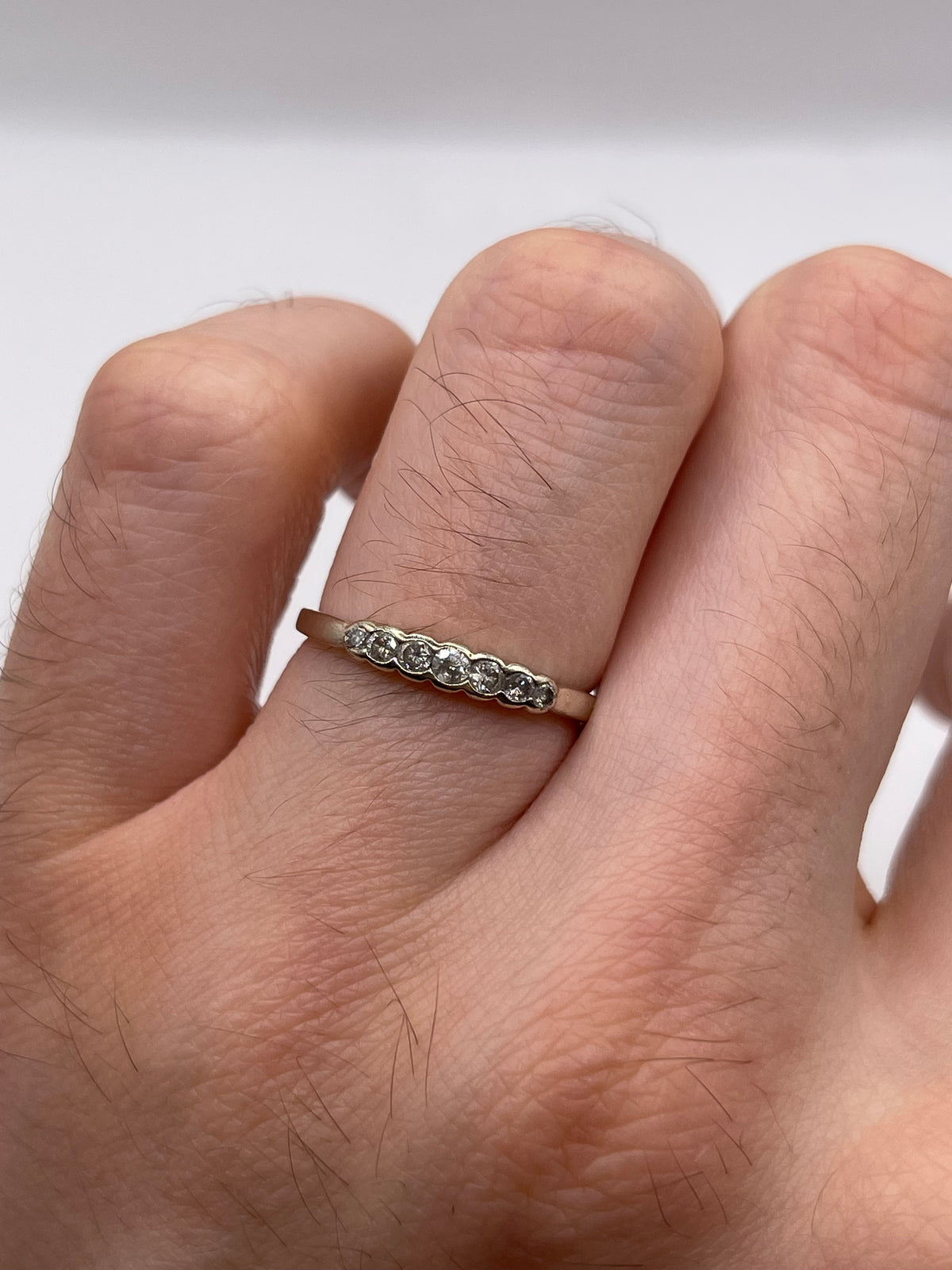 9ct white gold diamond ring