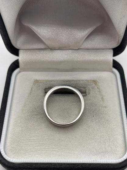 9ct white gold red diamond ring