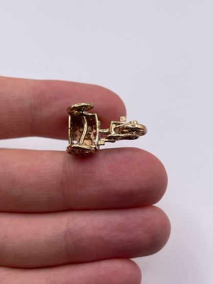 9ct gold ices cart charm