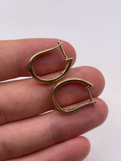 9ct gold diamond earrings