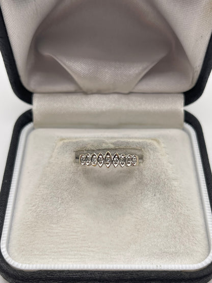 9ct gold diamond ring
