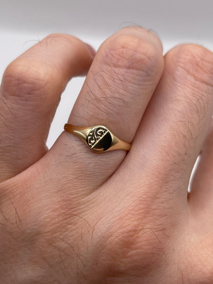 9ct gold signet ring