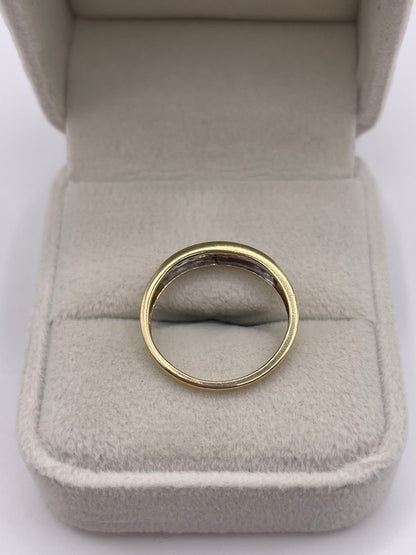 9ct gold diamond ring
