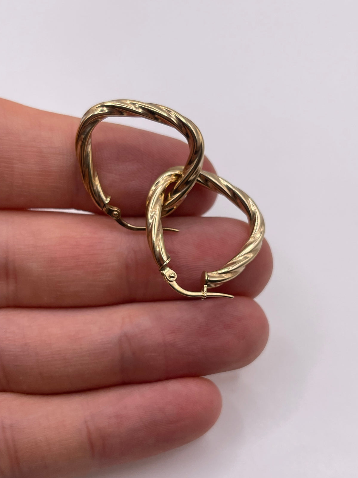 9ct gold Creole earrings