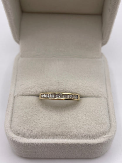 9ct gold 25 point diamond ring