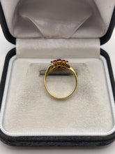 Load image into Gallery viewer, 18ct gold ruby and diamond ting
