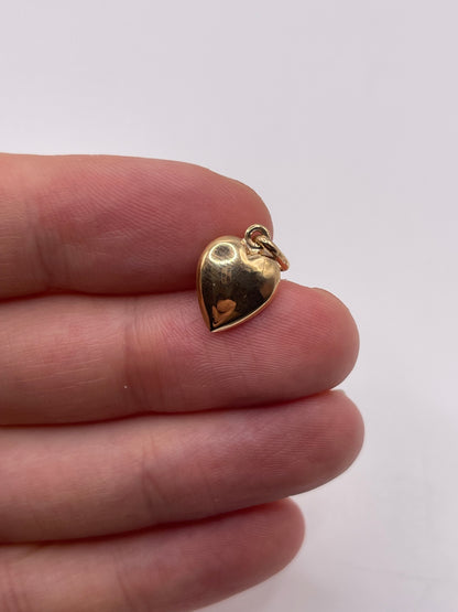 9ct gold heart charm