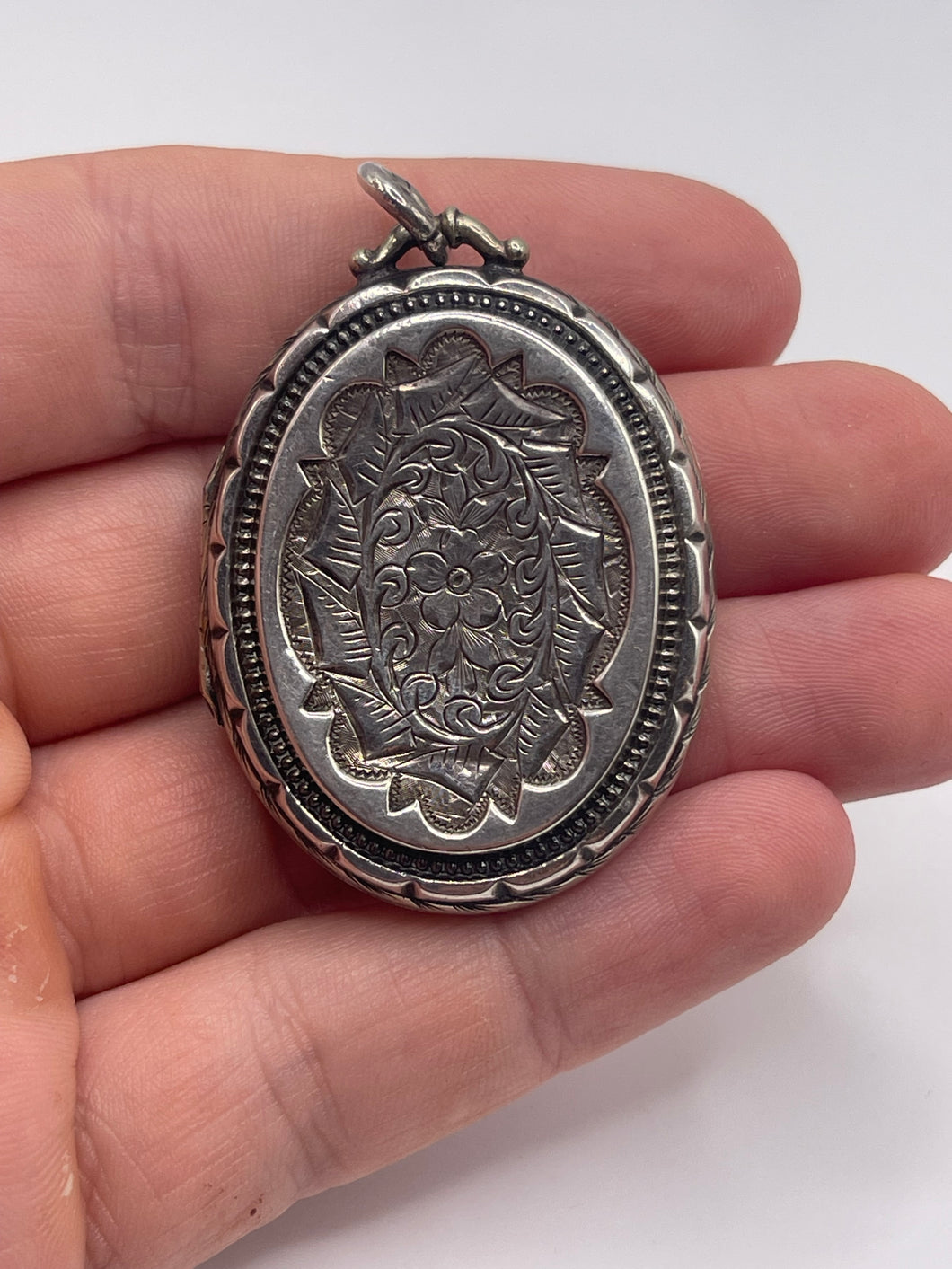 Antique silver locket