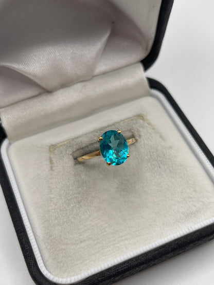 9ct gold quartz ring